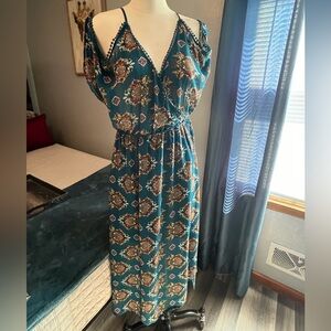 Alter’d State dress, Bohemian medium off the shoulder with trim detail